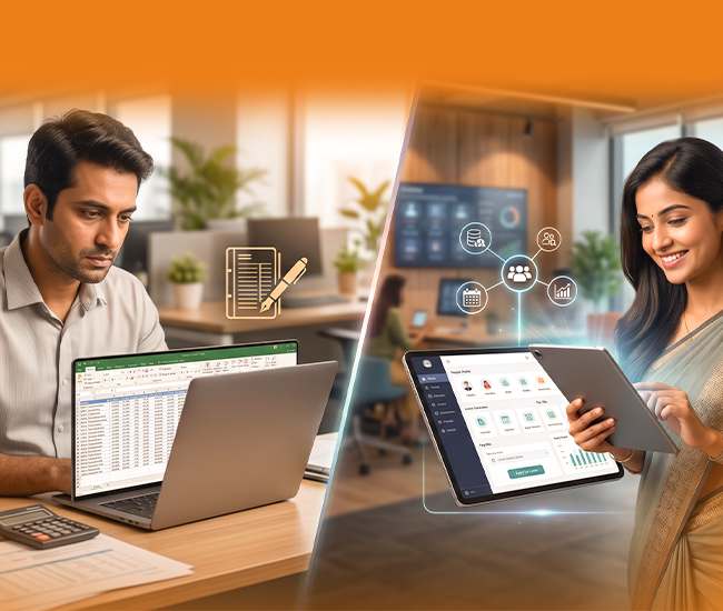 Monthly payroll run summary inside HRMS software